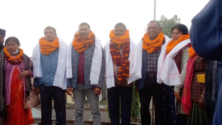 एमाले जिल्ला अध्यक्ष त्रिभुवन साहले औपचारिक रुपमा पदभार ग्रहण गरे