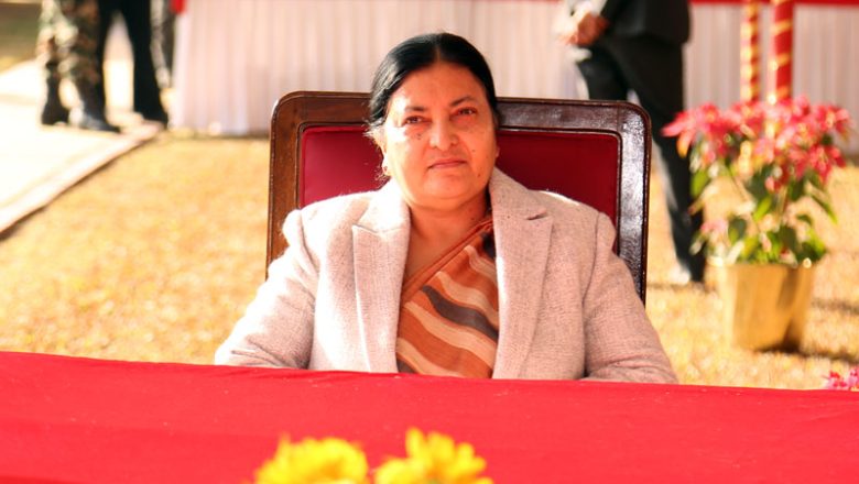 राष्ट्रपति भण्डारी सुर्खेत भ्रमणमा