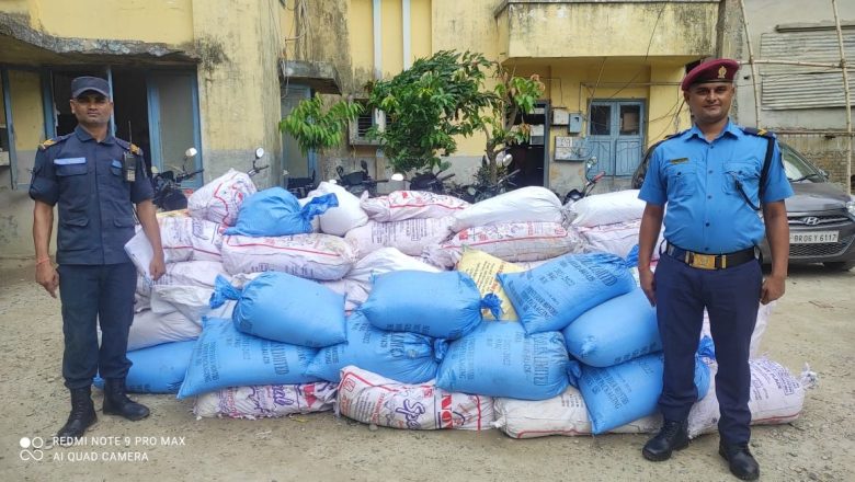 चन्द्रपुरबाट १७ लाखभन्दा बढीको मालसमान प्रहरीको नियन्त्रणमा