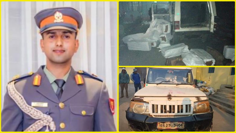 ११८ कार्टुन मदिरा बाेकेकाे गाडी‌ सशस्त्र प्रहरी बेलबिछवाकाे नियन्त्रणमा