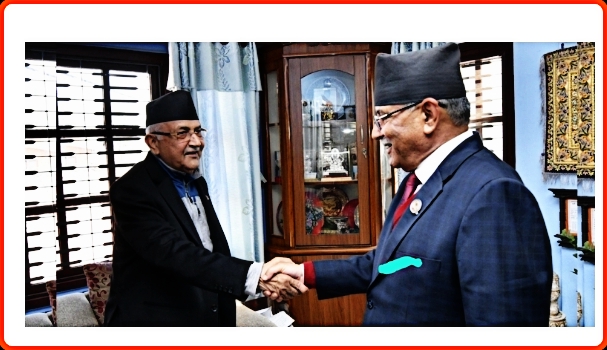 एमाले र माओवादी बीच सहमति, प्रचण्ड र ओली आलोपालो प्रधानमन्त्री बन्ने