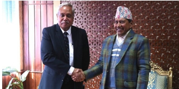 भारतीय राजदूत तथा उपप्रधानमन्त्री बीच भेटवार्ता