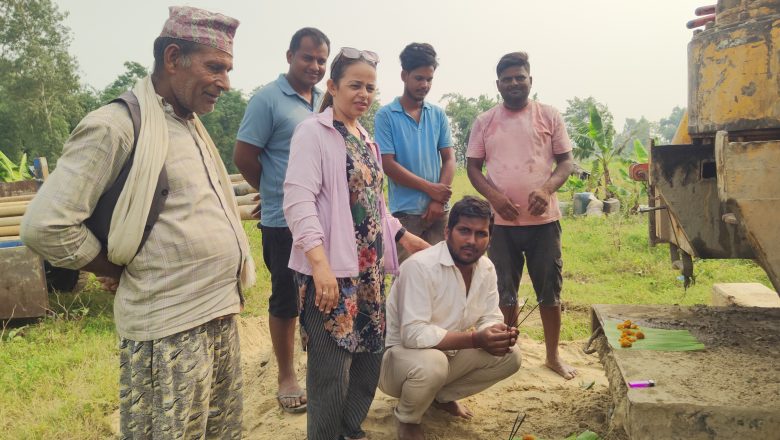 अमाडारमा ट्युबवेल जडान हुँदै,ट्युबवेल जडानले किसानलाई राहत मिल्ने 